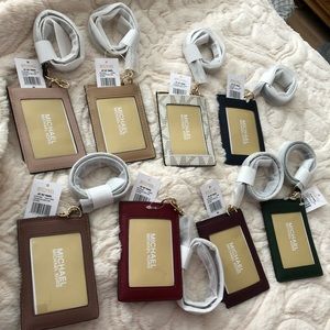 Authentic Michael Kors leather ID cases